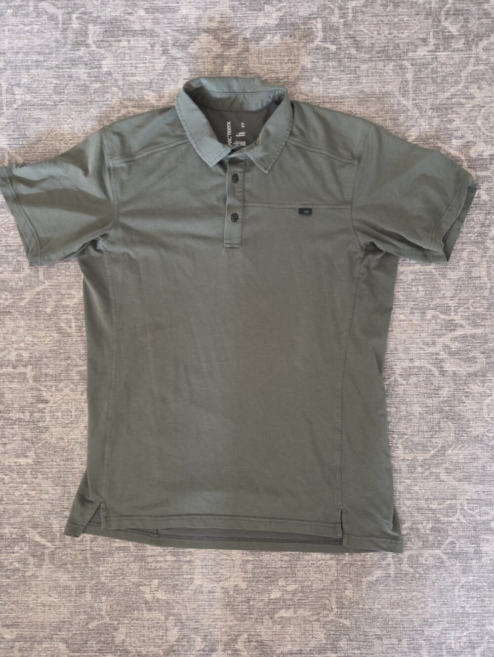 Arc'teryx Men's Olive Green Polo Shirt